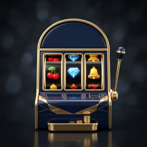 A slot machine with three reels